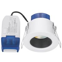 Show details for  4W-8W R6™CWS Fixed Colour & Wattage Switchable Baffled Fire Rated Downlight, 3000K/4000K/5700K, IP65, White