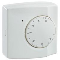 Show details for  Mechanical Room Thermostat, Break on Rise, 5°C to 35°C, 83mm x 83mm x 34mm, White