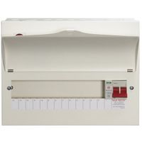 Show details for 100A Main Switch Consumer Unit with SPD, 13 Way, White