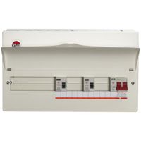 Show details for  100A Main Switch High Integrity Consumer Unit with RCD and SPD, 14 Way, Steel, IP2XC