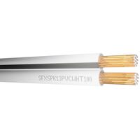Show details for  Parallel CCA Speaker Cable, 2 Core, 2.4mm x 4.1mm, White, 100m