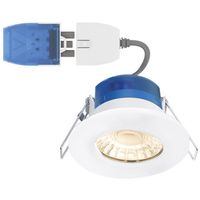 Show details for  6W Fixed Fire Rated Downlight with FastRFix, 3000K, 580lm, IP65, White