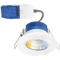 Show details for  6W R6™ Fixed 6W Colour Switchable Fire Rated Downlight with FastRFix, 3000K/4000K/5700K, 620lm, IP65, White