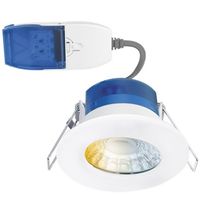 Show details for  4W-6W R6™CWS Fixed Colour & Wattage Switchable Fire Rated Downlight with FastRFix, 3000K/4000K/5700K, IP65, White