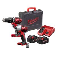 Show details for  M18™ Twin Pack, Combi Drill / Impact Driver, 2 x 5Ah Batteries, Charger, Box