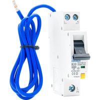 Show details for  20A Compact RCBO, 1 Pole, Type AC, B Curve, 6kA