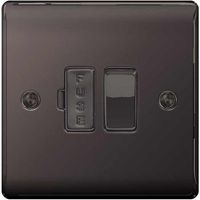 Show details for  13A Switched Fused Connection Unit, 1 Gang, Black Nickel, Nexus Metal Range