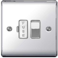 Show details for  13A Switched Fused Connection Unit, 1 Gang, Polished Chrome, Nexus Metal Range