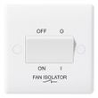 Show details for  10AX Triple Pole Fan Isolator Switch, 1 Gang, White, Nexus 800 Range