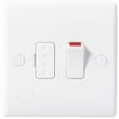 Show details for  13A Switched Fused Connection Unit with Indicator and Flex Outlet, 1 Gang, White, Nexus 800 Range