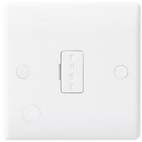 Show details for 13A Unswitched Fused Connection Unit with Flex Outlet, 1 Gang, White, Nexus 800 Range