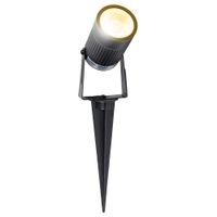 Show details for  5W Excalibur LED Spike Light with Anti Glare Cowl, 3000K, 380lm, 230V, Black, IP65