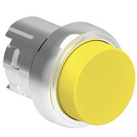 Show details for  22mm Platinum Series Extended Pushbutton Actuator, Spring Return, Metal, Yellow