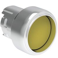 Show details for  22mm Platinum Series Shrouded Pushbutton Actuator, Spring Return, Metal, Yellow