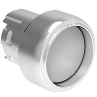 Show details for  22mm Platinum Series Shrouded Pushbutton Actuator, Spring Return, Metal, White