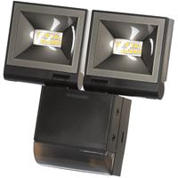 Show details for  2 x 10W LED Compact PIR Floodlight Twin Flood, 4000K, 840lm, 180°, 10m, IP55, Black