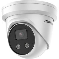 Show details for  4MP AcuSense Fixed Turret Network Camera, H.265+, 138.3mm x 126.3mm, White, IP67