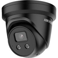 Show details for  4K Fixed Turret IP Camera with Strobe Light and Audible Warning, 2.8mm, Black, AcuSense Range