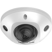 Show details for  4MP Acusense Built-in Mic Fixed Mini Dome Network Camera, H.265+, 110mm x 57.4mm, White, IP67