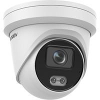 Show details for  4MP ColorVu Fixed Turret Network Camera, H.265+, 138.3mm x 125.2mm, White, IP67
