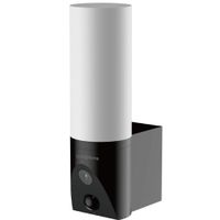 Show details for  Smart Outdoor 12W LED Porch Light with AI Tracking Camera, Black
