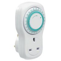 Show details for  13A Mechanical Plug-In Timer/Adaptor, 24 Hours, White
