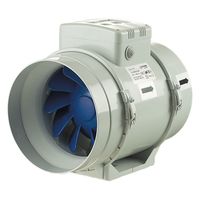 Show details for  Whirlwind Inline Mixed Flow Extractor Fan with Timer, 200mm, 1080m³/h, 52dB, IPX4