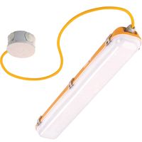 Show details for  20W Weatherguard Site Lighting with Flex & Junction Box, 4000K, 2000lm, IP65, 600mm, Yellow