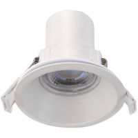 Show details for  5W LED Fire Rated Downlight, 3000K-6000K, Matt White, Dimmable, IP65, Shield Eco Range