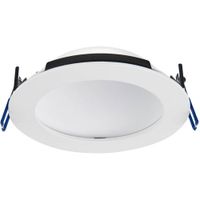 Show details for  15W LED Fire Rated Downlight, 2700K-6000K, Matt White, Dimmable, IP65, Orbital Pro Range