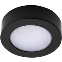 Show details for  2.5W LED CCT Surface/Recessed Under Cabinet Light, 3000K/4000K/6500K, 200lm, Black, IP20, Hera Range