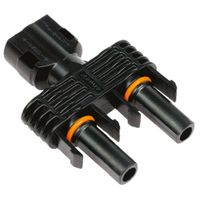 Show details for  MC4 PV Solar Branch Connector with NEC Interlock, Female, 25A/30A, Up to 6mm², 1.5kV, Black, IP68