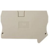 Show details for  DIN Rail Terminal End Cover, 6mm², Grey