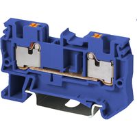 Show details for  Push In Spring Clamp DIN Rail Terminal, 4mm², 32A, 800V, Blue