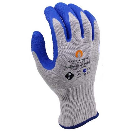 Cut Fibre Cut Resistant Gloves, Size 9, Latex, Blue