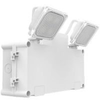Show details for  3W Twin-Spot Emergency Light, 6500K, 370lm, White, IP65, Orda II Range