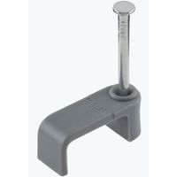 Show details for  Flat Cable Clip, 10mm, Grey [Pack of 100]