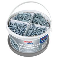 Show details for  Machine Screws Tub, M3.5, 35mm/40mm/50mm/75mm (800 Piece)