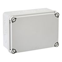 Show details for  Junction Box with Knockouts, Thermoplastic, 121mm x 166mm x 80mm, Grey, IP66/IP67