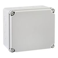 Show details for  Junction Box with Knockouts, Thermoplastic, 155mm x 179mm x 100mm, Grey, IP66/IP67