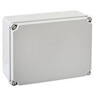 Show details for  Junction Box with Knockouts, Thermoplastic, 185mm x 246mm x 100mm, Grey, IP66/IP67
