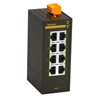 Show details for  OPAL Series Unmanaged Industrial Ethernet Switch, 8 Port, RJ45, 18V-30VAC/12V-48VDC, IP30