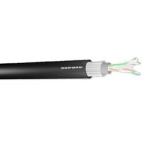 Show details for  Cat6 U/UTP Cable, 4 Pair, 10.5mm, PE, Steel Wire Armour, Black (Per m)