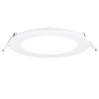 Show details for  9W Slim-Fit Round Low Profile Downlight, 4000K, 630lm, White, IP44