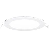 Show details for  12W Slim-Fit Round Low Profile Downlight, 4000K, 900lm, White, IP44