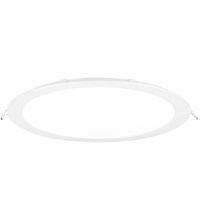 Show details for  24W Slim-Fit Round Low Profile Downlight, 4000K, 1950lm, White, IP44