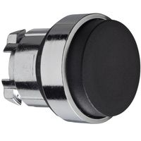 Show details for  22mm Spring Return Projecting Pushbutton Head, Black, Metal, Harmony XB4 Range
