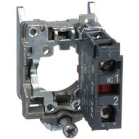 Show details for  Contact Block with Body/Fixing Collar, 1NC, Screw Clamp Terminal, Harmony XB4 Range
