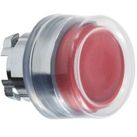 Show details for  22mm Spring Return Booted Projecting Pushbutton Head, Red, Metal, Harmony XB4 Range