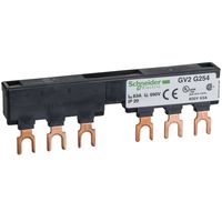 Show details for  63A Comb Busbar, 2 Tap-offs, 54mm Pitch, Linergy FT Range